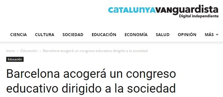 Més informació sobre l'article Catalunya Vanguardista / Educació/ II Congreso de expertos docentes