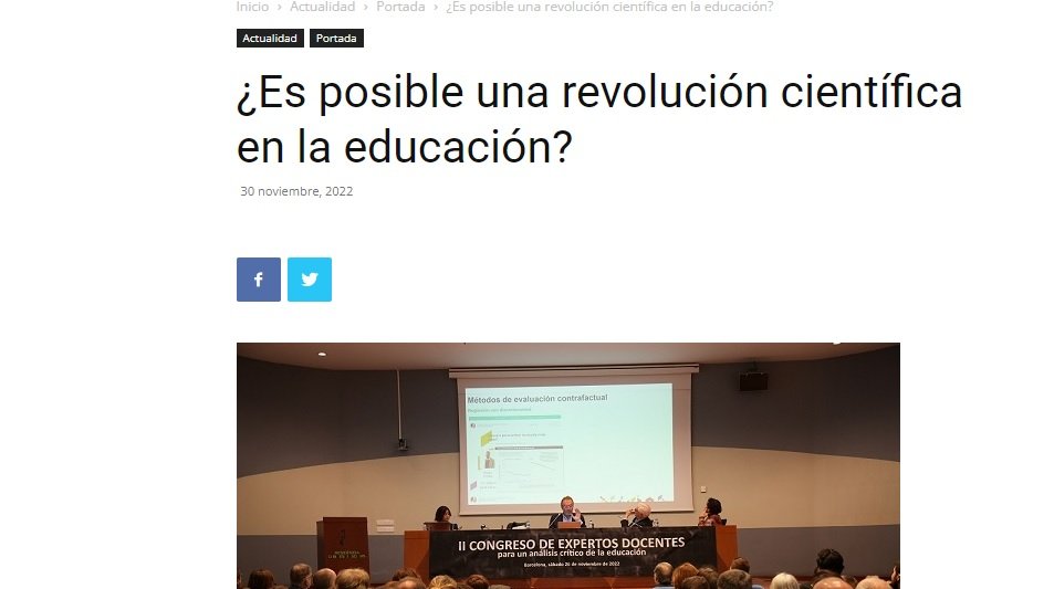 Més informació sobre l'article CATALUNYA VANGUARDISTA/ ¿Es posible una revolución científica en la educación?