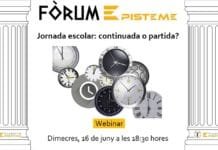 Webinar: «Jornada escolar: continuada o partida?»