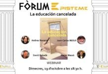 Webinar ‘La educación cancelada’